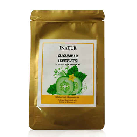 Buy Inatur Cucumber Sheet Mask (38 g) - Purplle