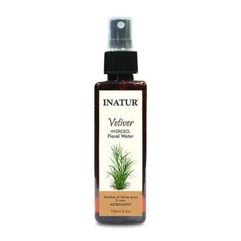 Inatur Vetiver Hydrosol Floral Water (100 ml)