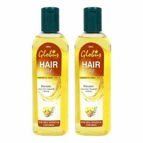 Buy Globus Anti- Hair Fall & Anti-Dandruff Hair Oil 100 ml (Pack Of 2) - Purplle