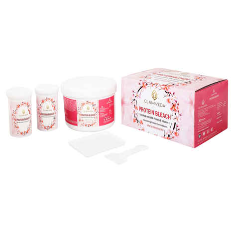 Buy Glamveda Protein Bleach With Vitamin E & Milk (250 g) - Purplle