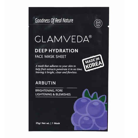 Buy Glamveda Arbutin Hydration Face Mask Sheet (25 gm) - Purplle