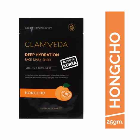 Buy Glamveda Hongcho Deep Hydration Vitality & Freshness Face Mask Sheet (25 g) - Purplle