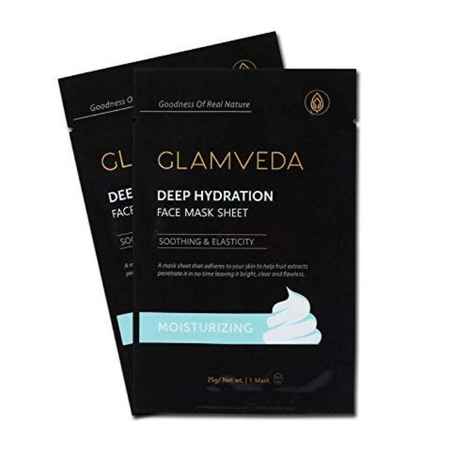 Buy Glamveda Deep Hydration Moisturizing Soothing & Elasticity Face Mask Sheet (25 g) - Purplle