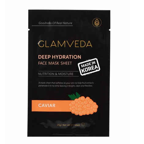 Buy Glamveda Caviar Nutrition & Moisture Face Mask Sheet (25 g) - Purplle