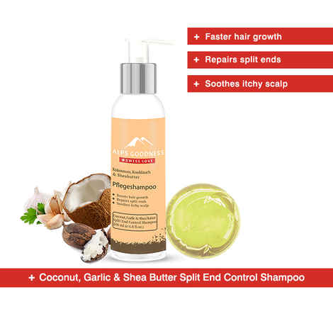 Alps Goodness Split End Control Shampoo - Coconut, Garlic & Shea Butter (200 ml)