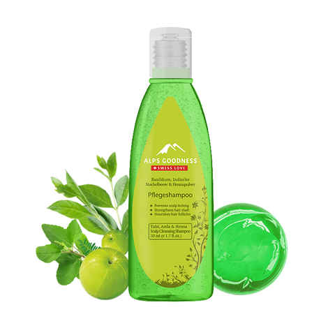 Alps Goodness Scalp Cleansing Shampoo - Tulsi, Amla & Henna (50 ml)