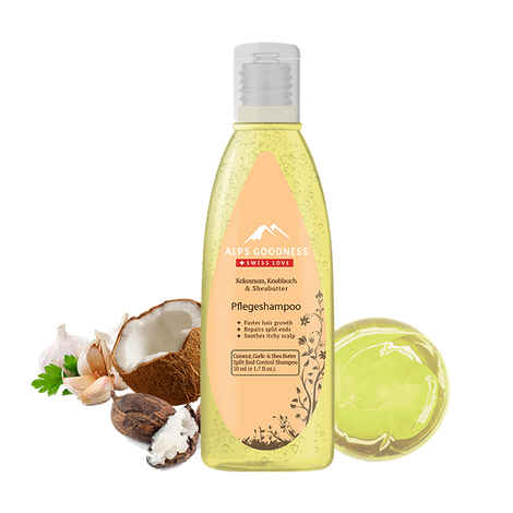 Alps Goodness Split End Control Shampoo - Coconut, Garlic & Shea Butter (50 ml)