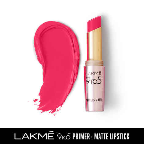 Lakme 9 To 5 Primer + Matte Lip Color - Rosy Mind MP17 (3.6 g)