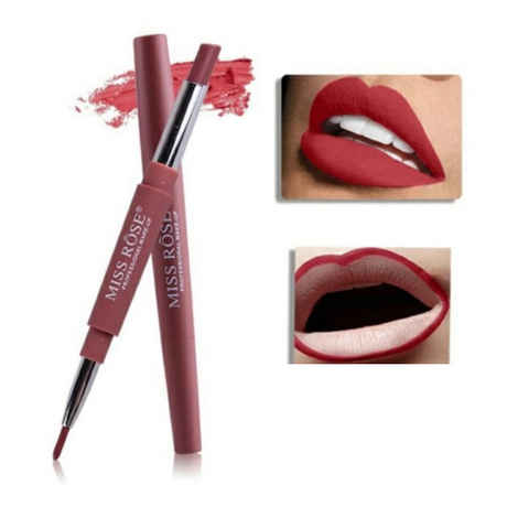 Buy Miss Rose 2 In 1 Creamy Matte Lipstick 7102-001M 01 Show Girl - Purplle