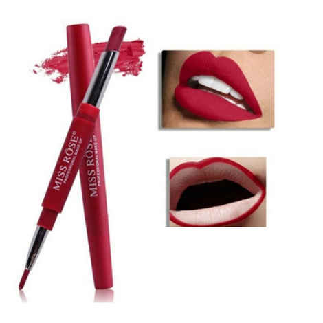Miss Rose 2 In 1 Creamy Matte Lipstick 7102-001M 04 Ruby Lush
