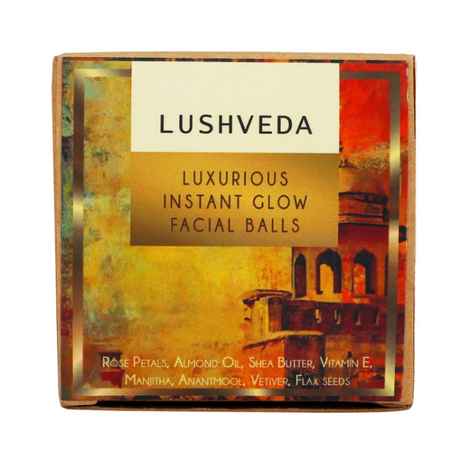 Buy Lushveda Luxurious Instant Glow Facial Balls - Purplle