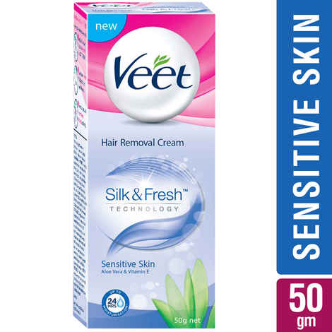 Buy Veet Hair Removal Cream Sensitive Skin (50 g) - Purplle