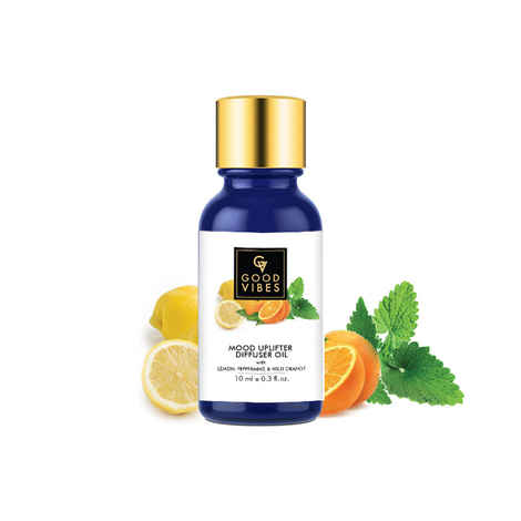 Buy Good Vibes Mood Uplifter Diffuser Oil With Lemon, Peppermint & Wild Orange (10 ml) - Purplle
