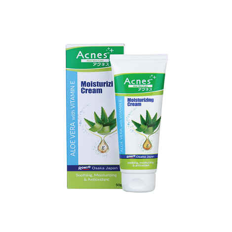 Buy Acnes Moisturizing Cream (Aloe Vera with Vitamin E) (50 g) - Purplle