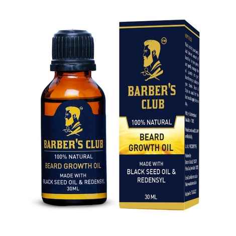 Barber's Club Beard Growth Oil with Black Seed Oil (100% Organic & Natural) (30 ml)