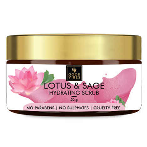 Buy Good Vibes Hydrating Face Scrub - Lotus & Sage (50 gm) - Purplle