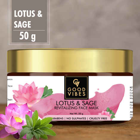 Buy Good Vibes Revitalizing Face Mask - Lotus & Sage (50 gm) - Purplle
