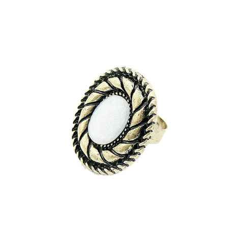 Buy Femnmas Bronze White Celebrity Ring - Purplle