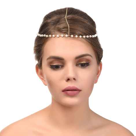 Buy Femnmas Pearl Head Band - Purplle
