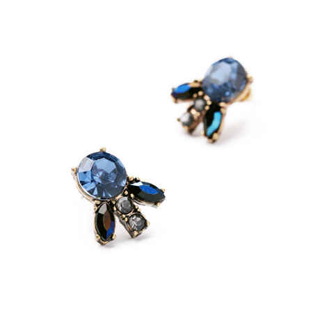 Buy Femnmas Blue Gemstone Studs - Purplle