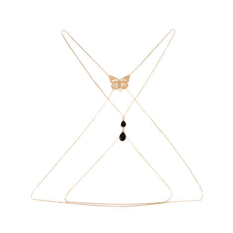 Buy Femnmas Butterfly Back Body Chain - Purplle