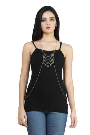 Buy Femnmas Bikini Crossover Body Belly Harness - Purplle