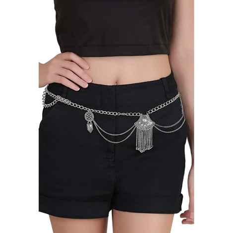 Buy Femnmas Silver Beach Pendant Waist Chain - Purplle