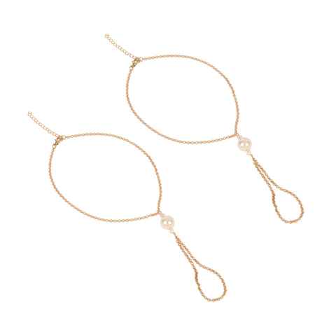 Buy Femnmas Pearl Toe Ring Simple Anklet - Purplle