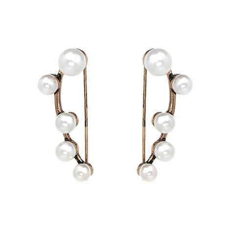 Buy Femnmas Bauble Pearl Earcuff In Pair - Purplle