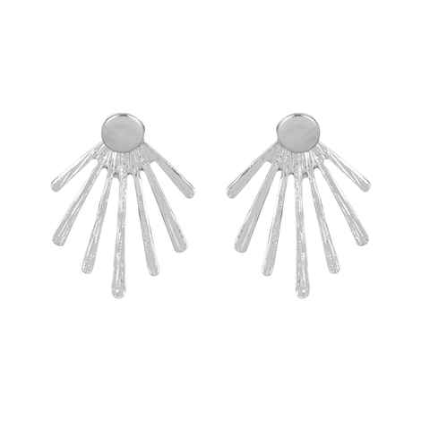 Buy Femnmas Silver Hanging Sticks Earjacket - Purplle