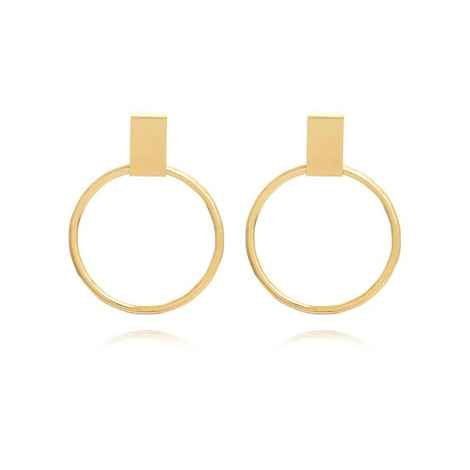 Buy Femnmas Designer Metallic Victorian Earrings - Purplle