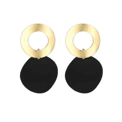 Buy Femnmas Black Gold Ethnic Dress Fancy Earrings - Purplle