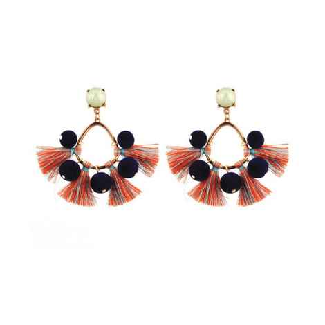 Buy Femnmas Multicolor Party Fancy Thread Earring - Purplle