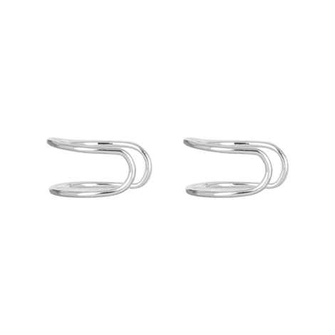 Buy Femnmas Silver Non Pierced U Earrings - Purplle