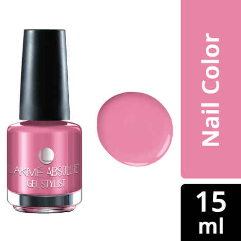 Buy Lakme Absolute Gel Stylist Nail Color - Pink Diamond (15 ml) - Purplle