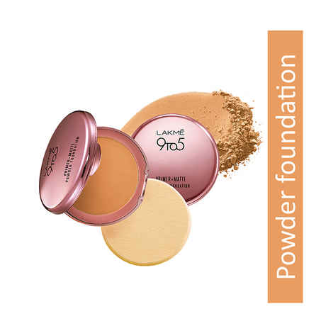 Buy Lakme 9 to 5 Primer + Matte Powder Foundation Compact - Honey Dew (9 gm) - Purplle