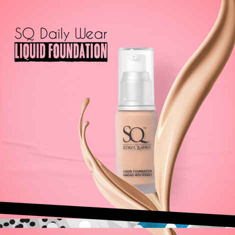 Stay Quirky Daily Wear Liquid Foundation For Wheatish Skin | Long Lasting | Blendable | Lightweight | Matte - Honey I'm Golden 2