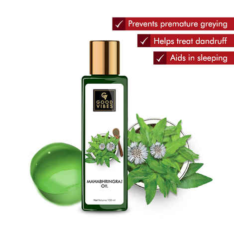 Buy Good Vibes Carrier Oil - Mahabhringraj (100 ml) - Purplle