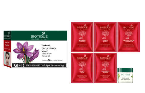 Buy Biotique Party Glow Facial kit (65 g) - Purplle