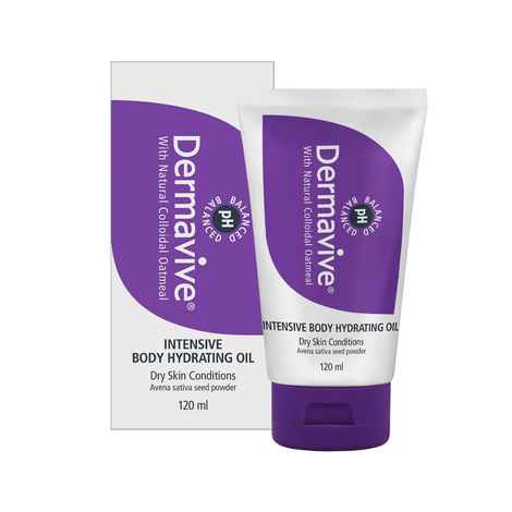 Buy Dermavive Intensive Body Hydrating Oil (120 ml) - Purplle