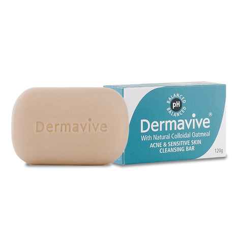 Buy Dermavive Acne Skin Cleansing Bar (120 gm) - Purplle