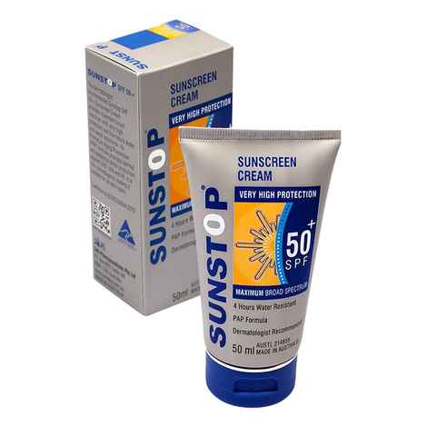Buy Sunstop Spf 50+ Sunscreen Cream (50 ml) - Purplle