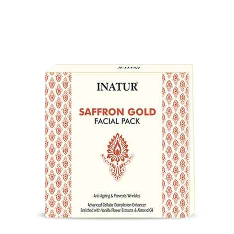 Inatur Saffron Gold Glow Facial Kit(65 g)