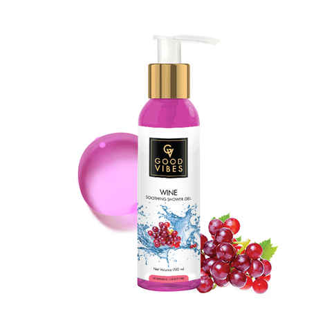 Buy Good Vibes Soothing Shower Gel (Body Wash) - Wine (200 ml) - Purplle