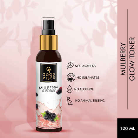 Buy Good Vibes Mulberry Glow Toner | With Honey | Anti-Ageing, Shrinks Pores | No Parabens, No Alcohol, No Sulphates, No Mineral Oil (120 ml) - Purplle