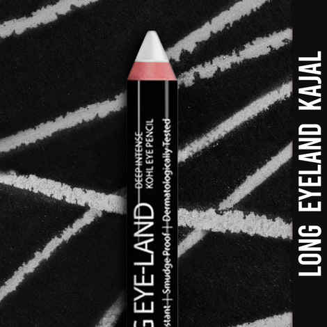 Ny Bae Long Eye-Land | Deep Intense Kajal | Shimmer Finish | High Pigmentation | Enriched with Vitamin E And Castor Oil - White