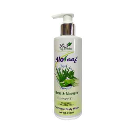 Lais Ayurveda Aloleaf Neem & Aloevera Shower Gel Ayurvedic Body Wash Sls & Paraben Free (210 ml)