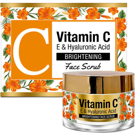 St.Botanica Vitamin C, E & Hyaluronic Acid Brightening Face Scrub (50 g)