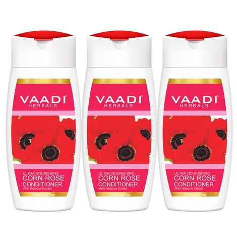 Buy Vaadi Herbals Corn Rose Conditioner with Hibiscus Extract (110 ml x 3) - Purplle