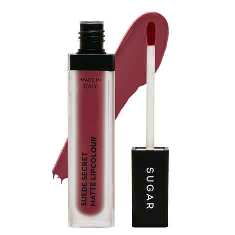 SUGAR Cosmetics Suede Secret Matte Lipcolour 11 Rayon Rose (Brick Rose / Reddish Pink)